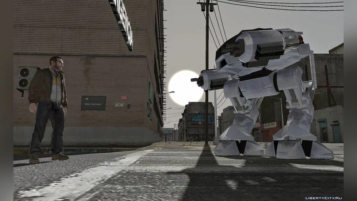 GTA IV - ED-209 Robot / GTA 4