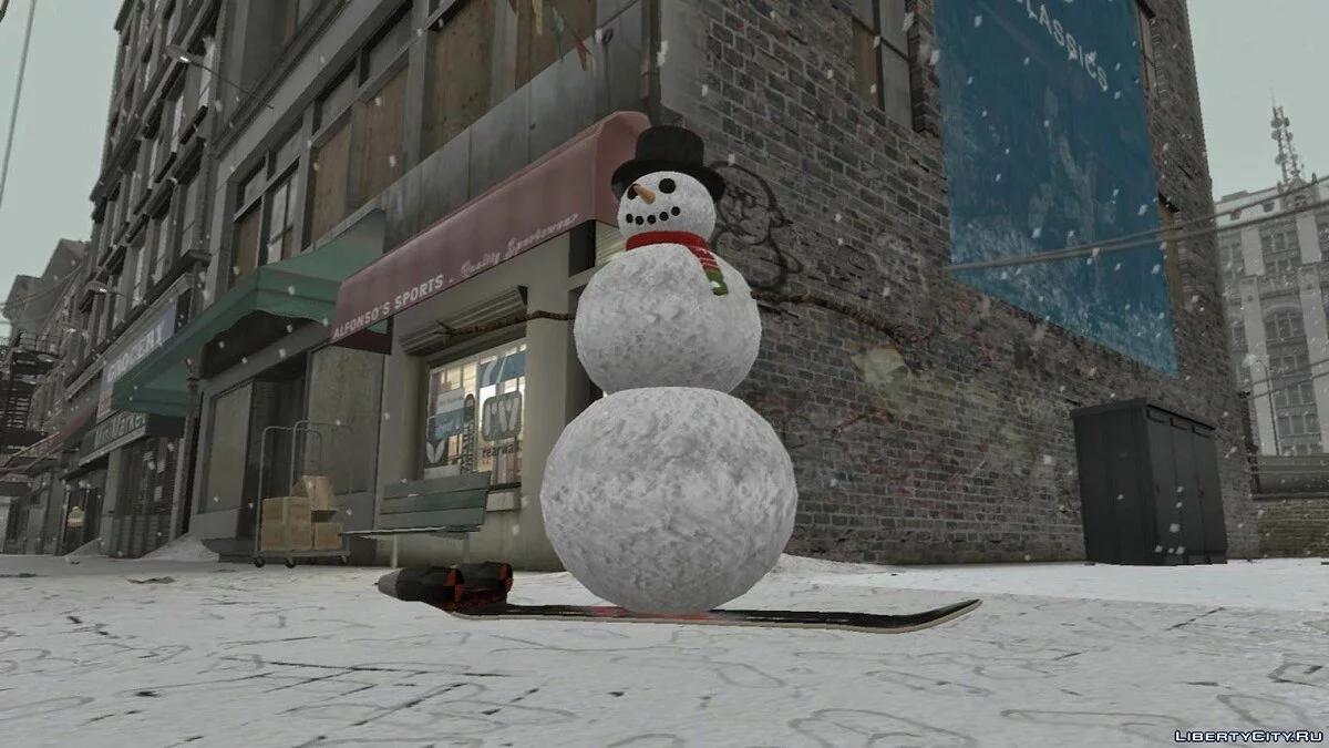 Radical Snowman mod (+Snowboard) / GTA 4