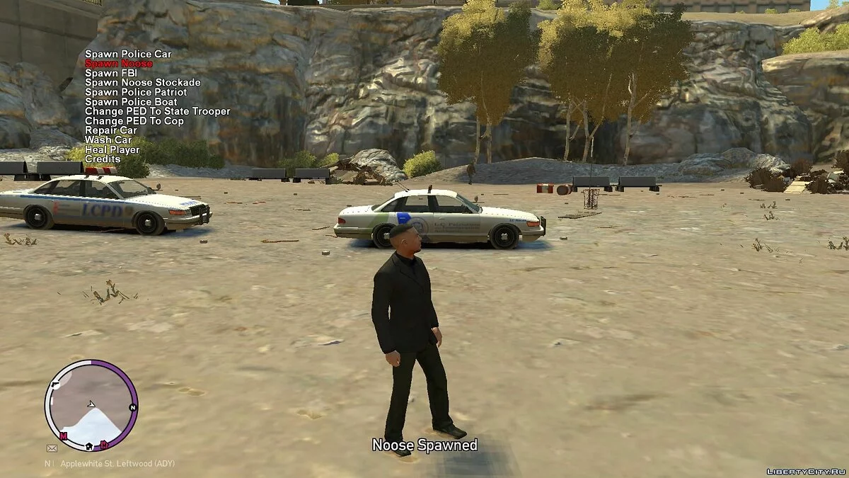 PoliceMenu 3.0.1 - Полицейское спавн-меню / GTA 4