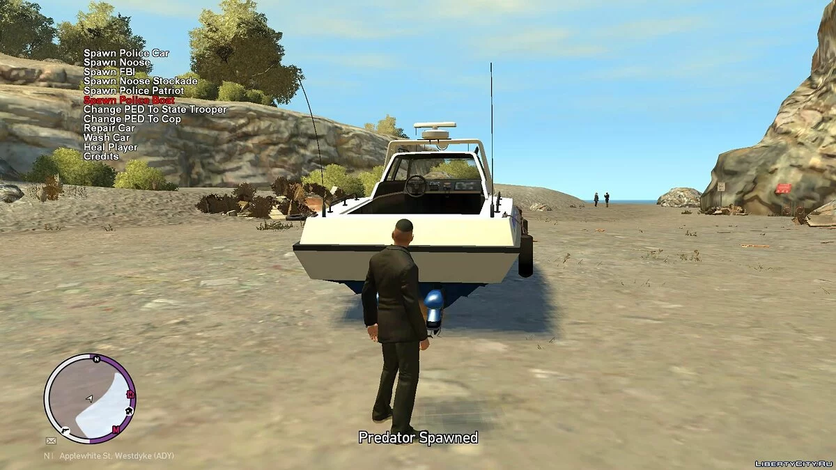 PoliceMenu 3.0.1 - Полицейское спавн-меню / GTA 4