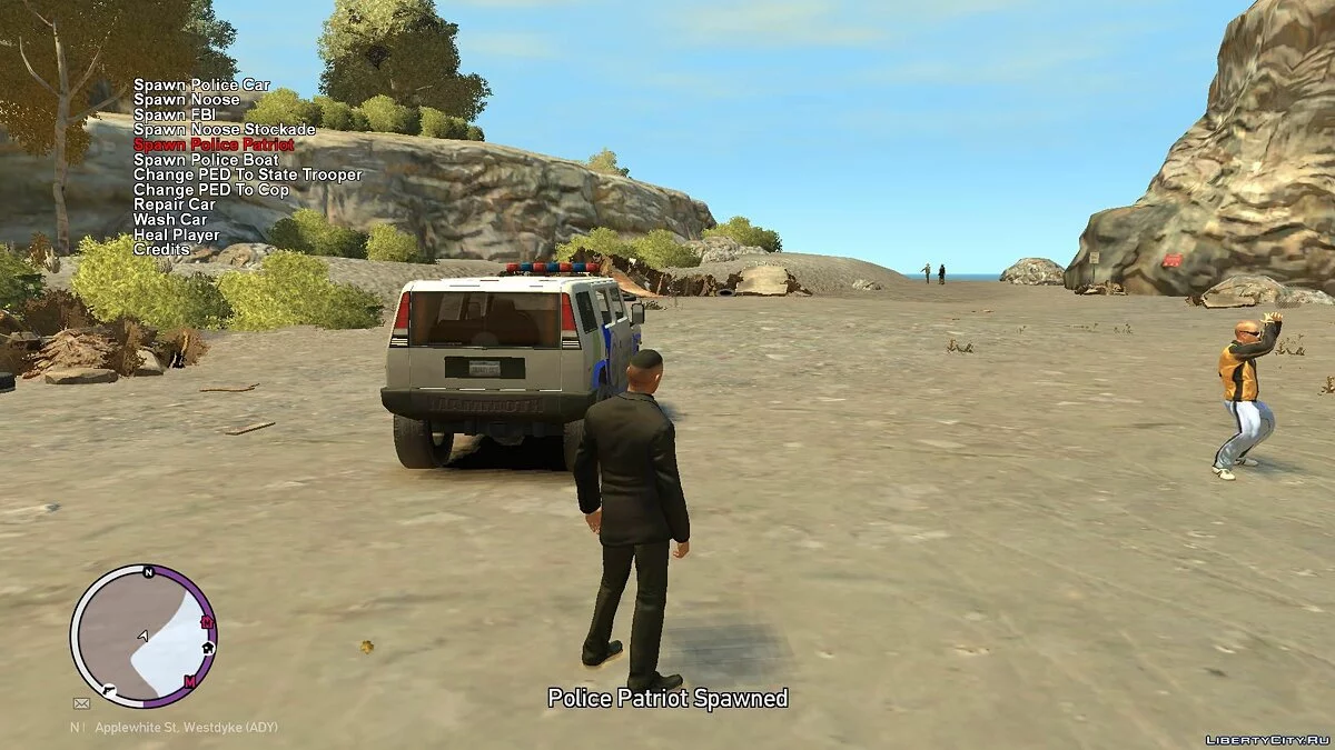 PoliceMenu 3.0.1 - Полицейское спавн-меню / GTA 4