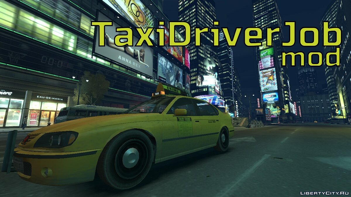 Скачать TaxiDriverJob - Работа водителем такси для GTA 4