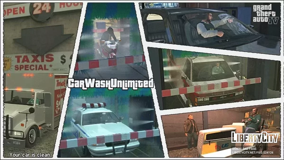 Возможность мыть любые машины / GTA 4
