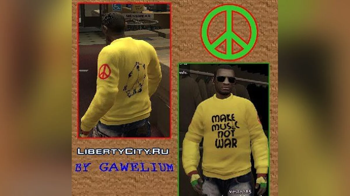 Make music not War Sweater / GTA 4