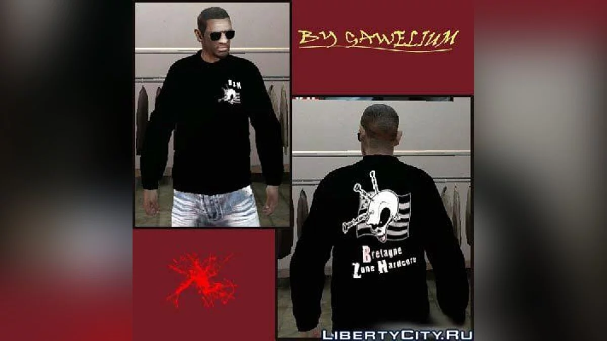 Bretagne zone hadcore shirt / GTA 4