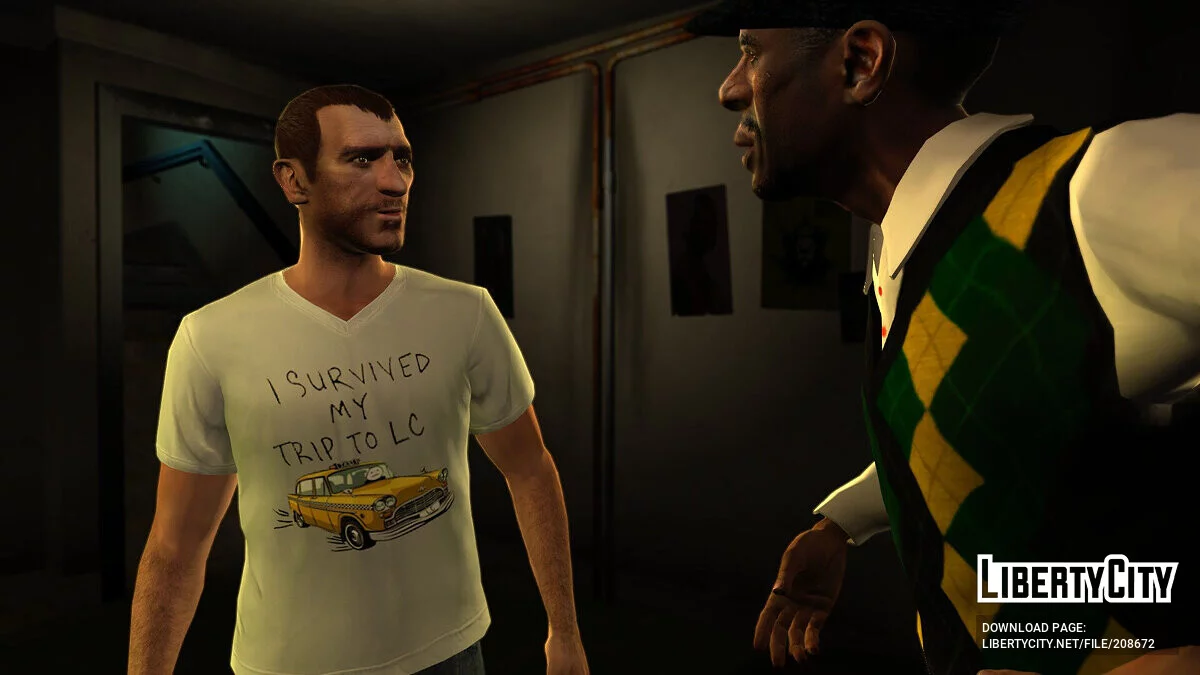 V-Образная Футболка для Нико Беллика / GTA 4