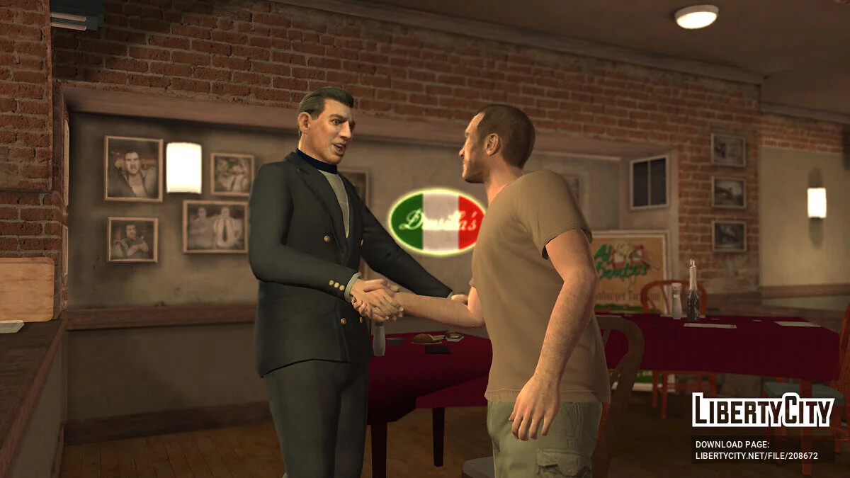 V-Образная Футболка для Нико Беллика / GTA 4