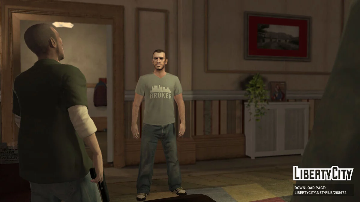 V-Образная Футболка для Нико Беллика / GTA 4