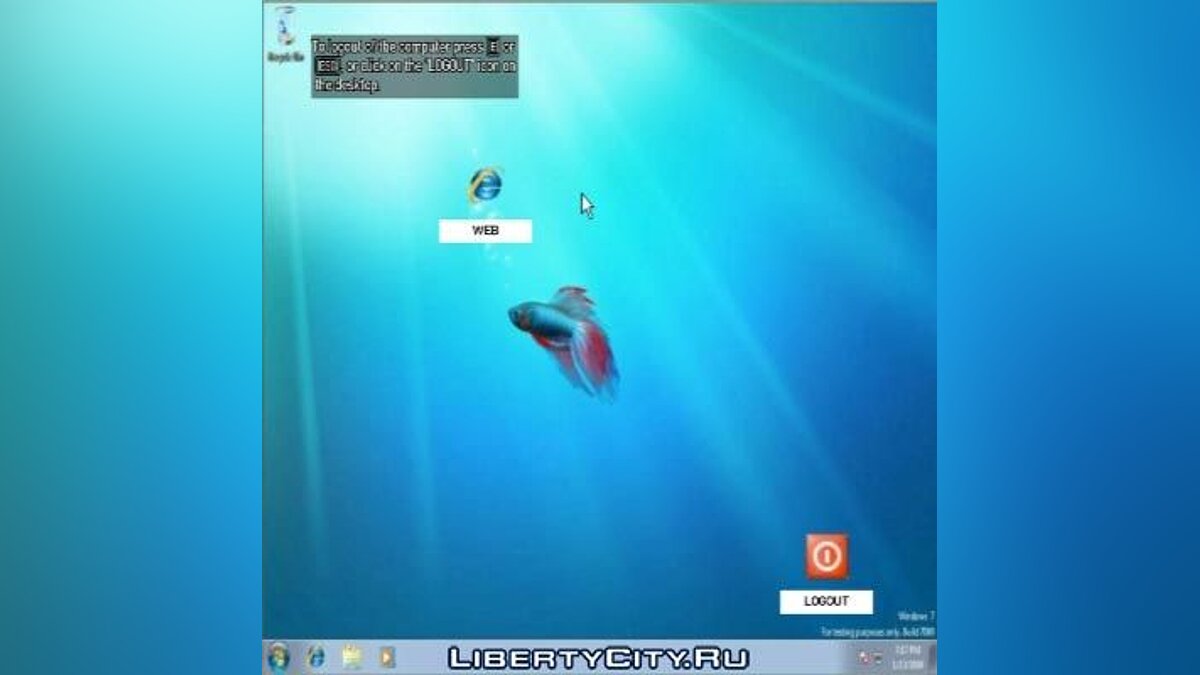 Windows 7 Beta PC's mod для GTA 4 - Картинка #1