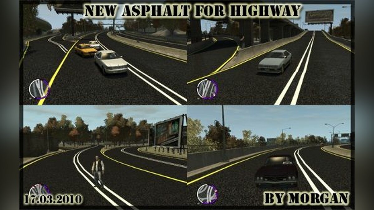 Скачать New asphalt for Highway для GTA 4