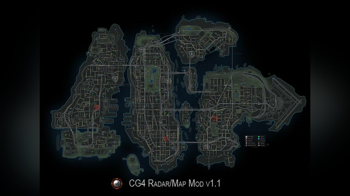 Скачать CG4 Radar Map Version 2 для GTA 4