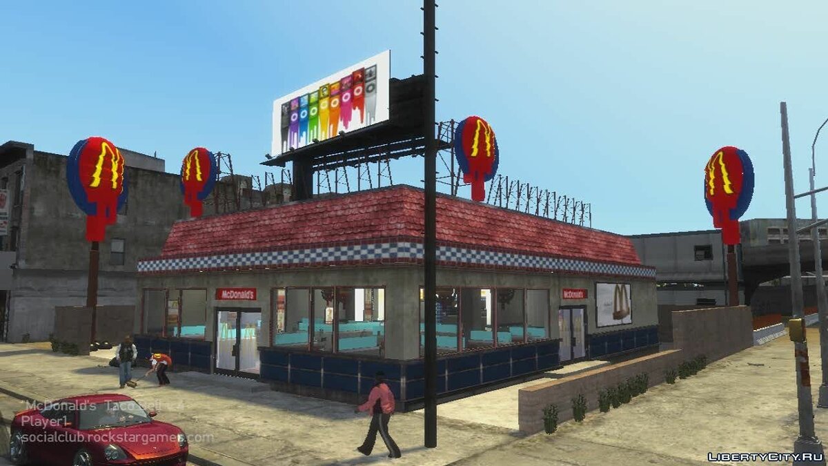 Скачать McDonalds и Taco Bell v3 для GTA 4