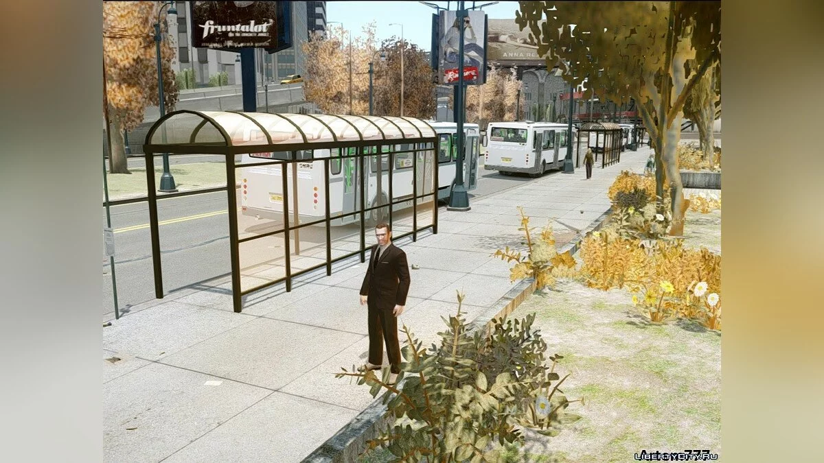 Новые остановки автобусов / GTA 4