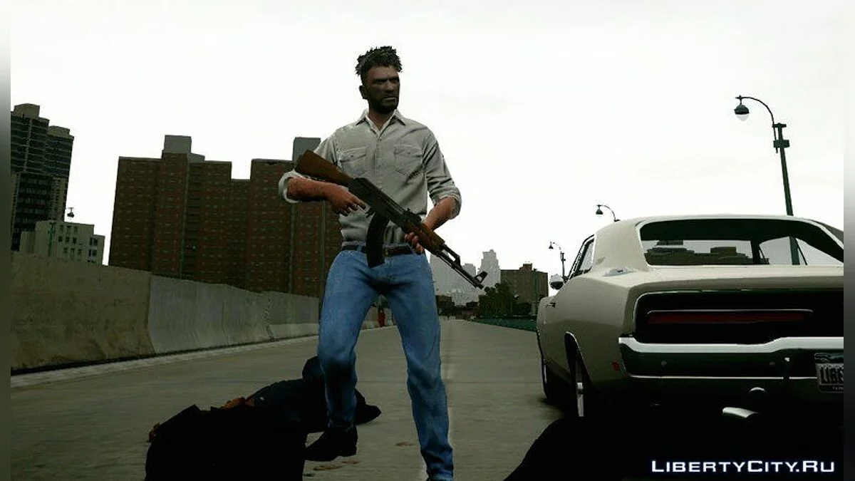 Прическа полубокс и небольшая борода для Нико / GTA 4
