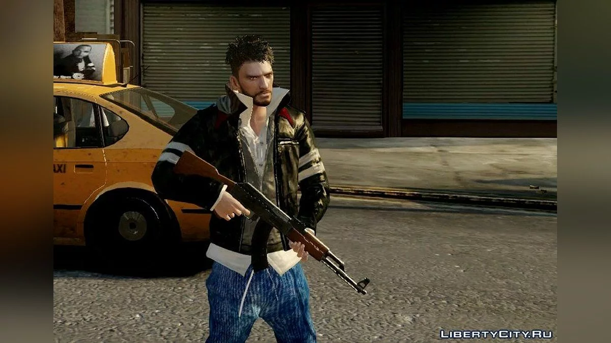 Прическа полубокс и небольшая борода для Нико / GTA 4