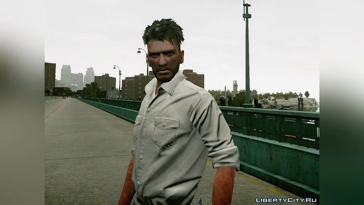 Прическа полубокс и небольшая борода для Нико / GTA 4