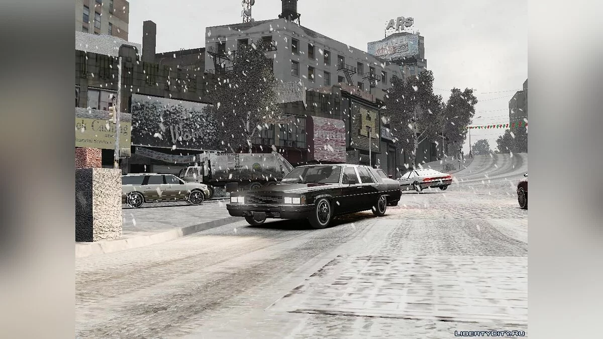 Winter Liberty Props - Зимний мод / GTA 4