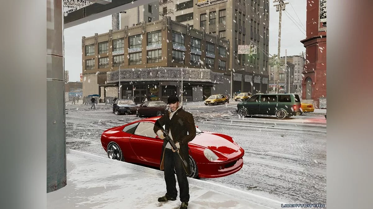 Winter Liberty Props - Зимний мод / GTA 4