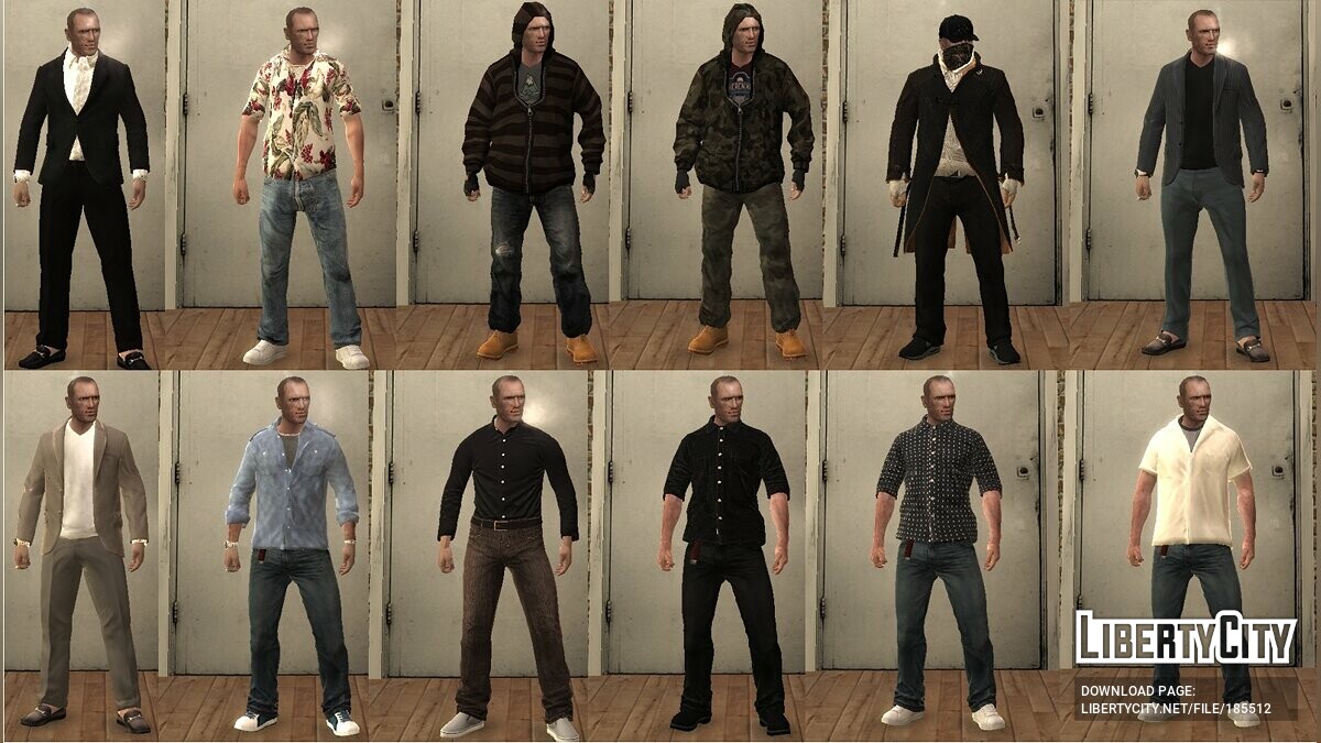 Download Big collection of clothes for GTA 4