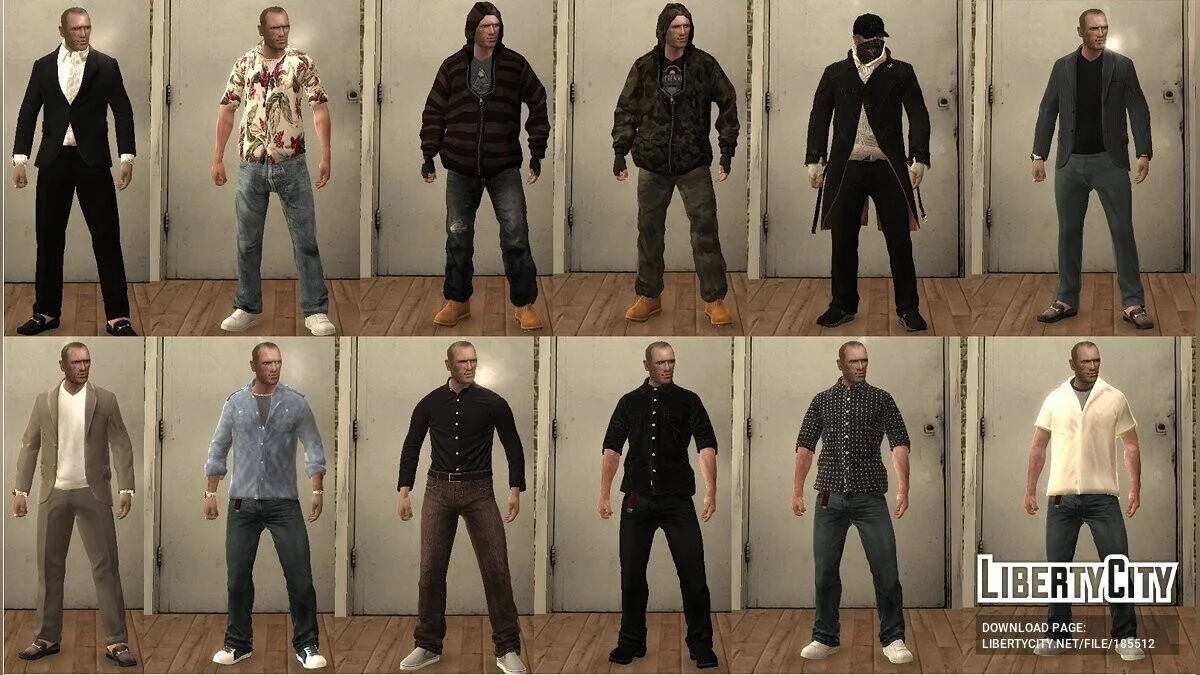 Большой сборник одежды / GTA 4