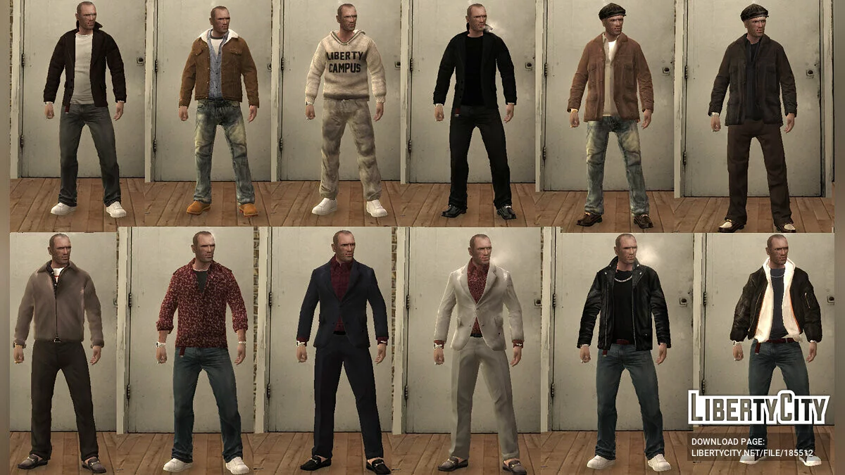 Большой сборник одежды / GTA 4