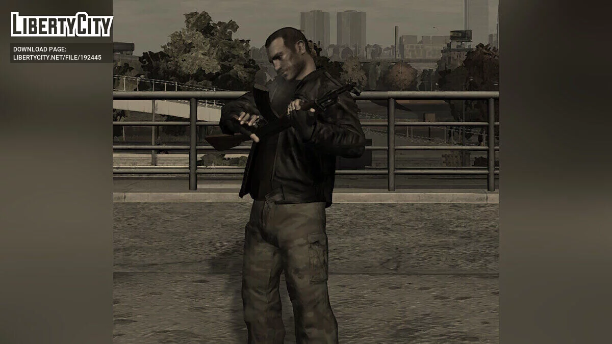 Чёрная и коричневая куртка для Нико Беллика / GTA 4