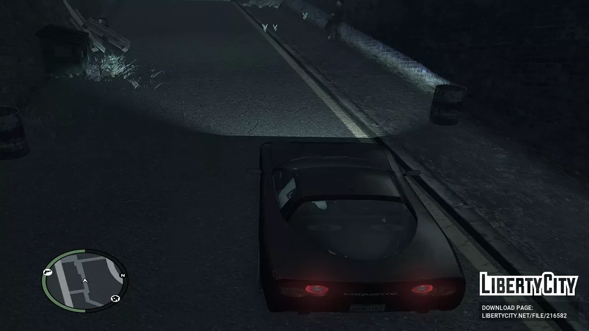 Реалистичный эффект освещения от машины / GTA 4