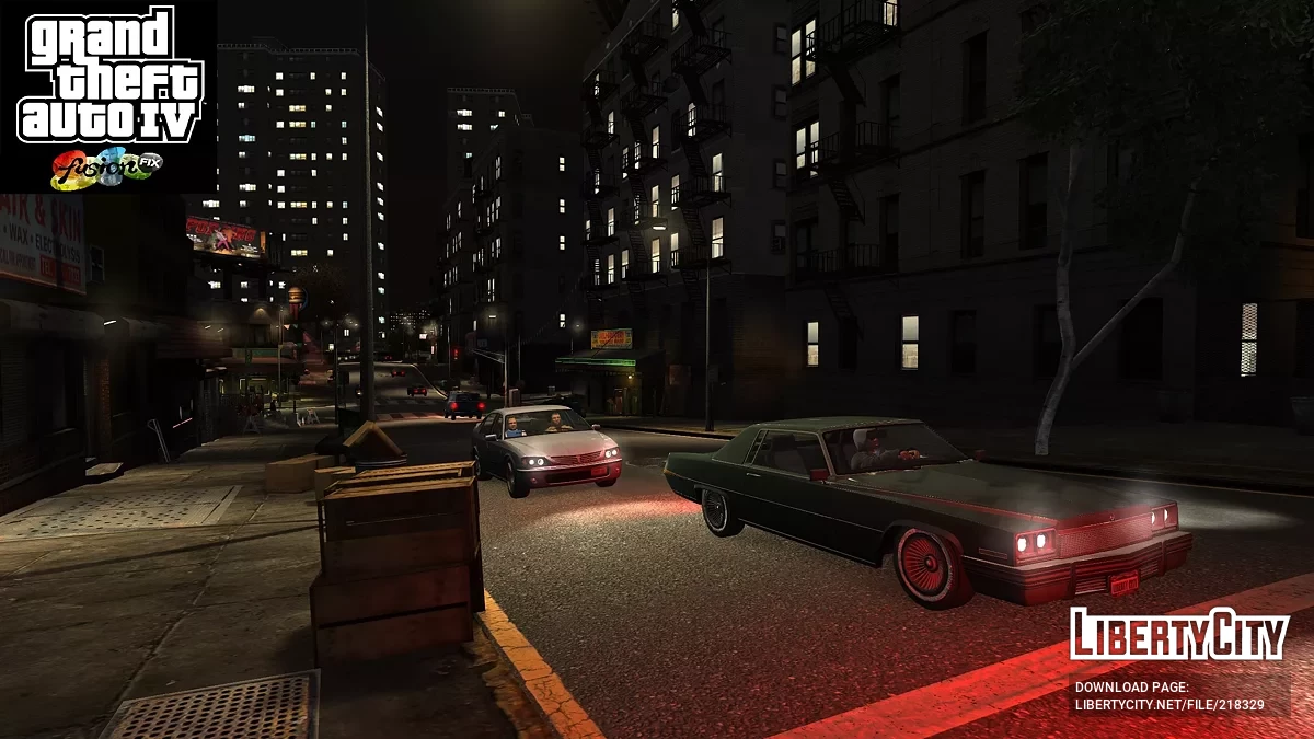 Белые уличные огни / GTA 4