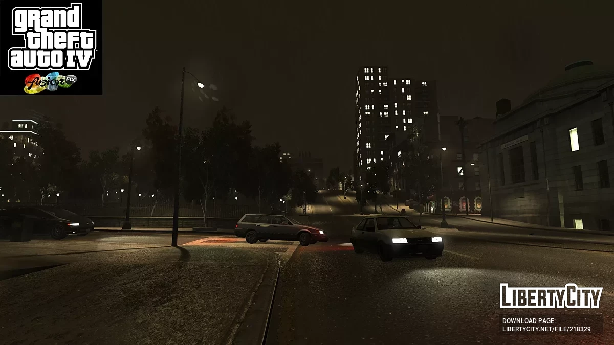 Белые уличные огни / GTA 4