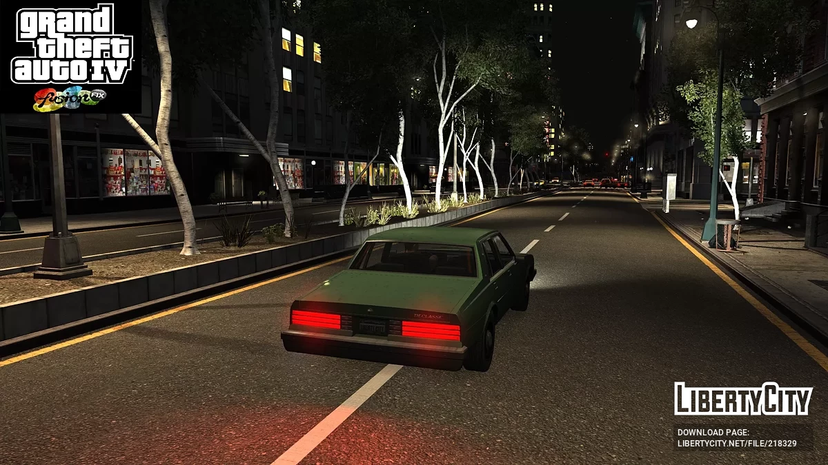 Белые уличные огни / GTA 4