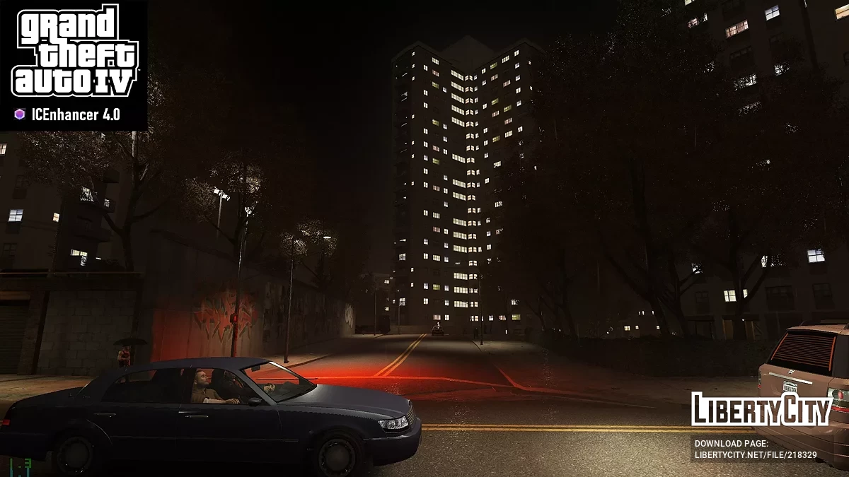 Белые уличные огни / GTA 4