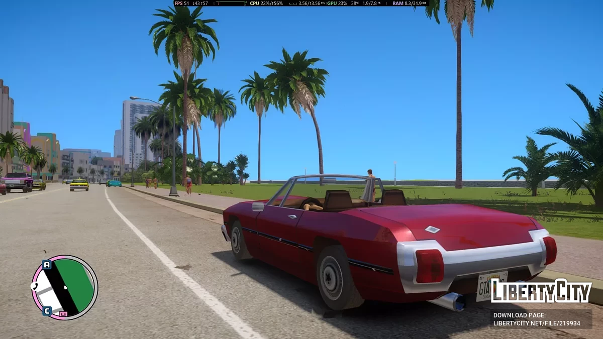 Мой личный ретекстур авто для GTA Vice City Nextgen Edition / GTA 4