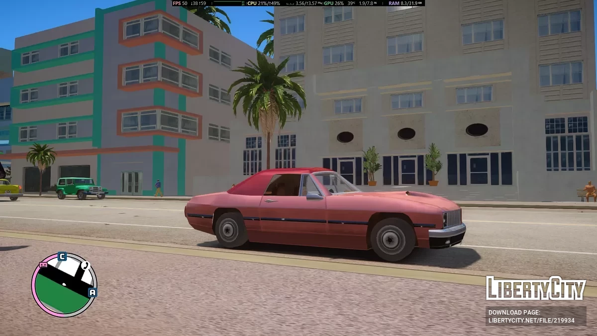 Мой личный ретекстур авто для GTA Vice City Nextgen Edition / GTA 4
