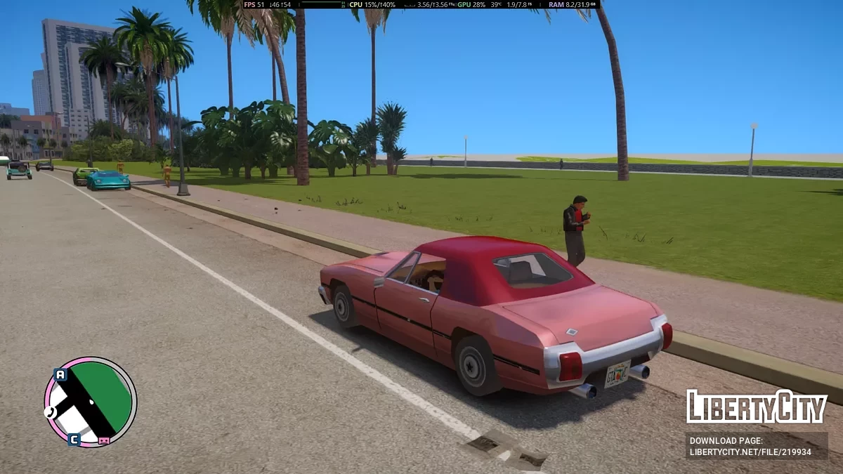 Мой личный ретекстур авто для GTA Vice City Nextgen Edition / GTA 4