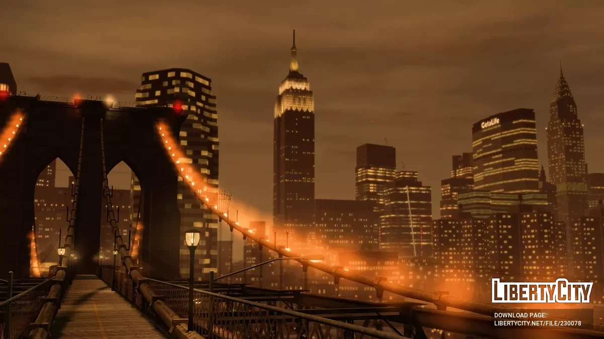 Улучшенное освещение башни Роттердама / GTA 4