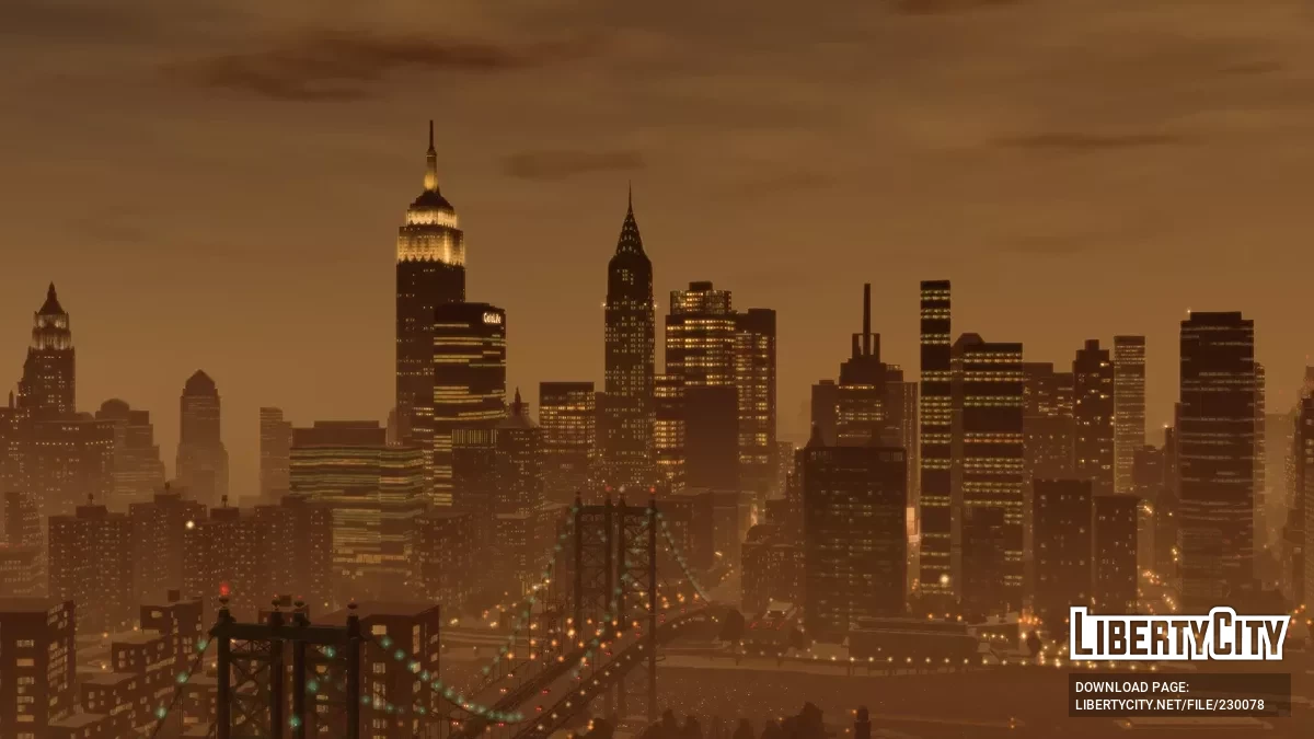 Улучшенное освещение башни Роттердама / GTA 4