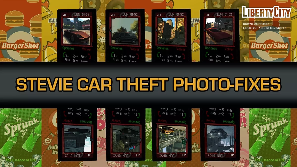 Исправления фотографий кражи автомобилей Стиви / GTA 4