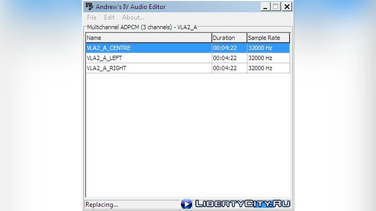 Andrew's IV Audio Editor / GTA 4