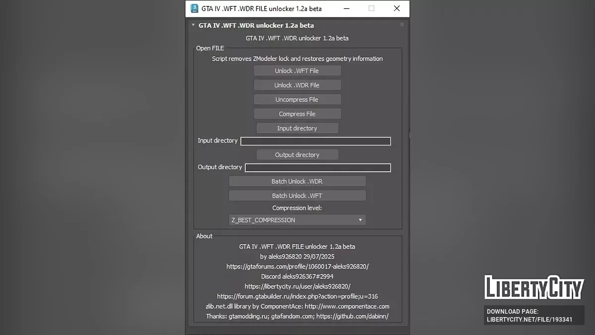 [MAXScript] .WDR .WFT unlocker 1.2a beta / GTA 4