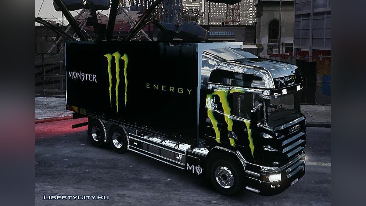 Скачать Scania R580 Monster Energy для GTA 4