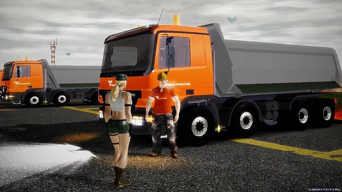 8x4 Mercedes Benz Actros Dumper Truck / GTA 4