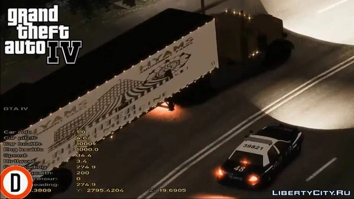 Dark Knight Joker Truck + Trailer / GTA 4