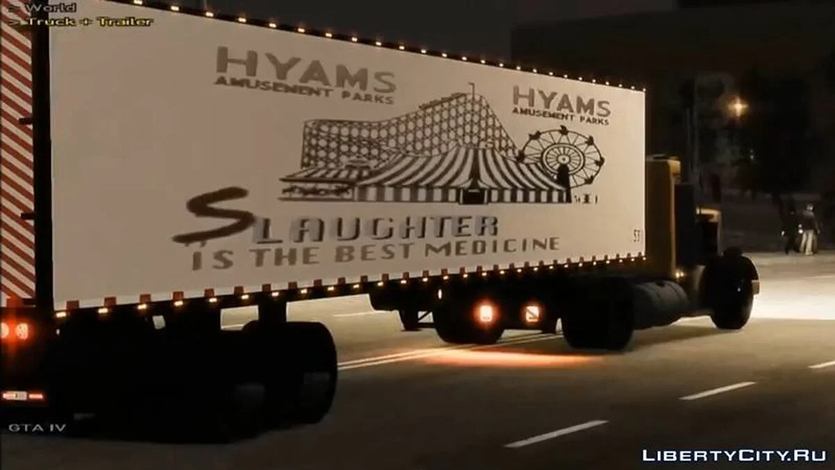 Dark Knight Joker Truck + Trailer / GTA 4