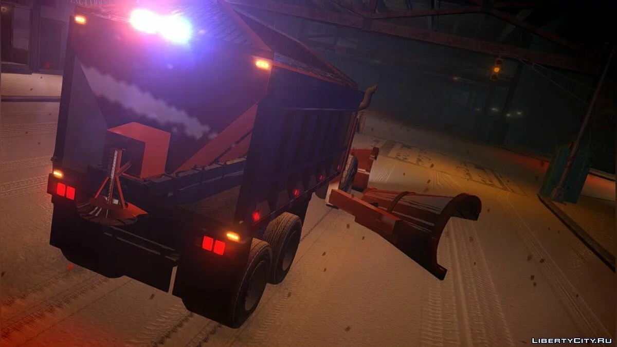 GTA 4 Biff Snow Plow W Movable Side Plow [ELS 8.0] / GTA 4