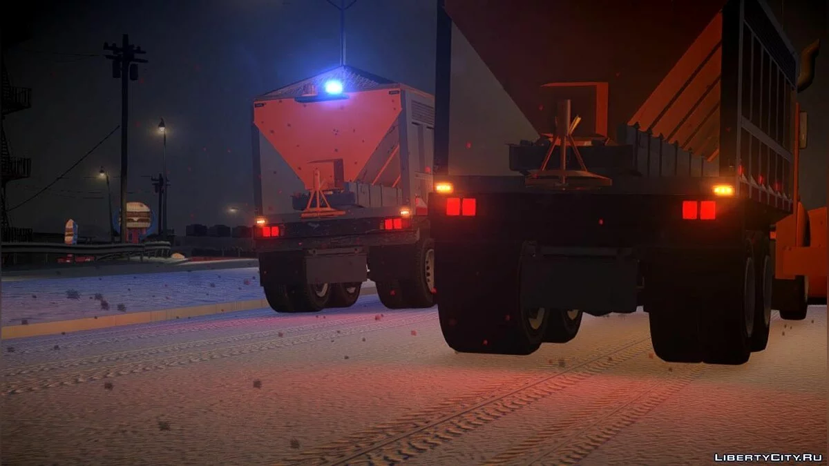 GTA 4 Biff Snow Plow W Movable Side Plow [ELS 8.0] / GTA 4