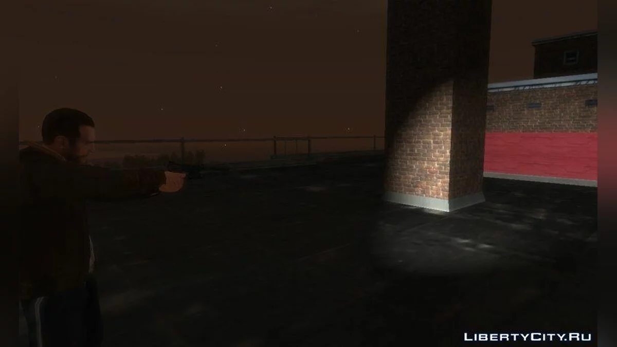HK USP 45 with Working Flashlight v1.5 / GTA 4