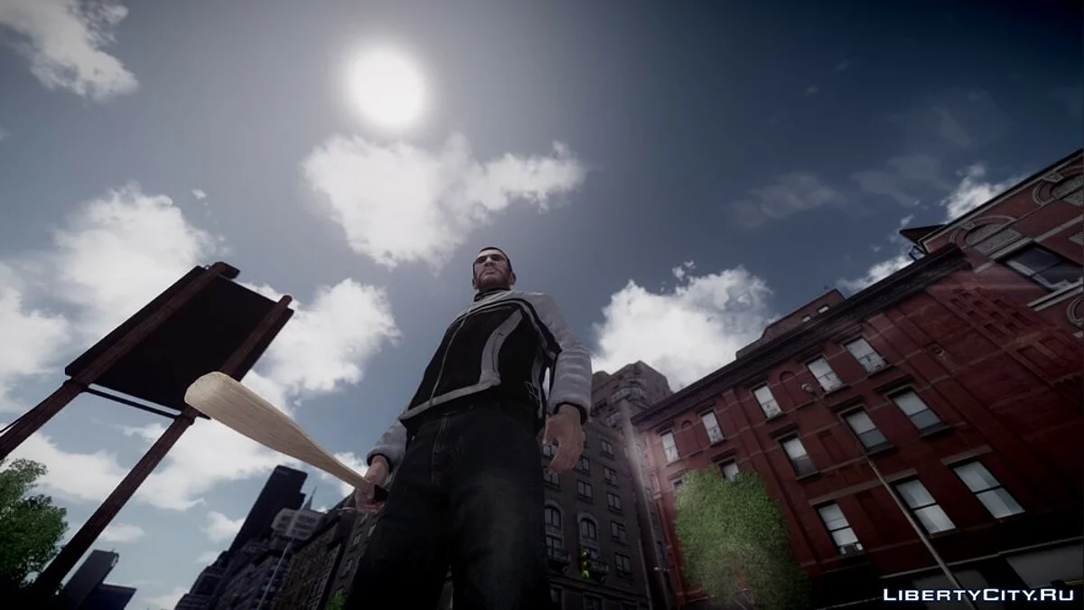 [HD] Деревянная бейсбольная бита / GTA 4