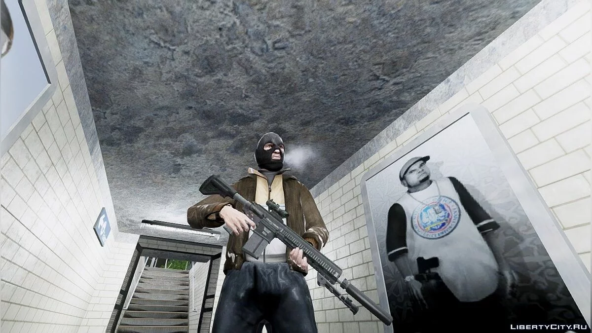 HK417 Battle Rifle(w/Silencer and ACOG) / GTA 4