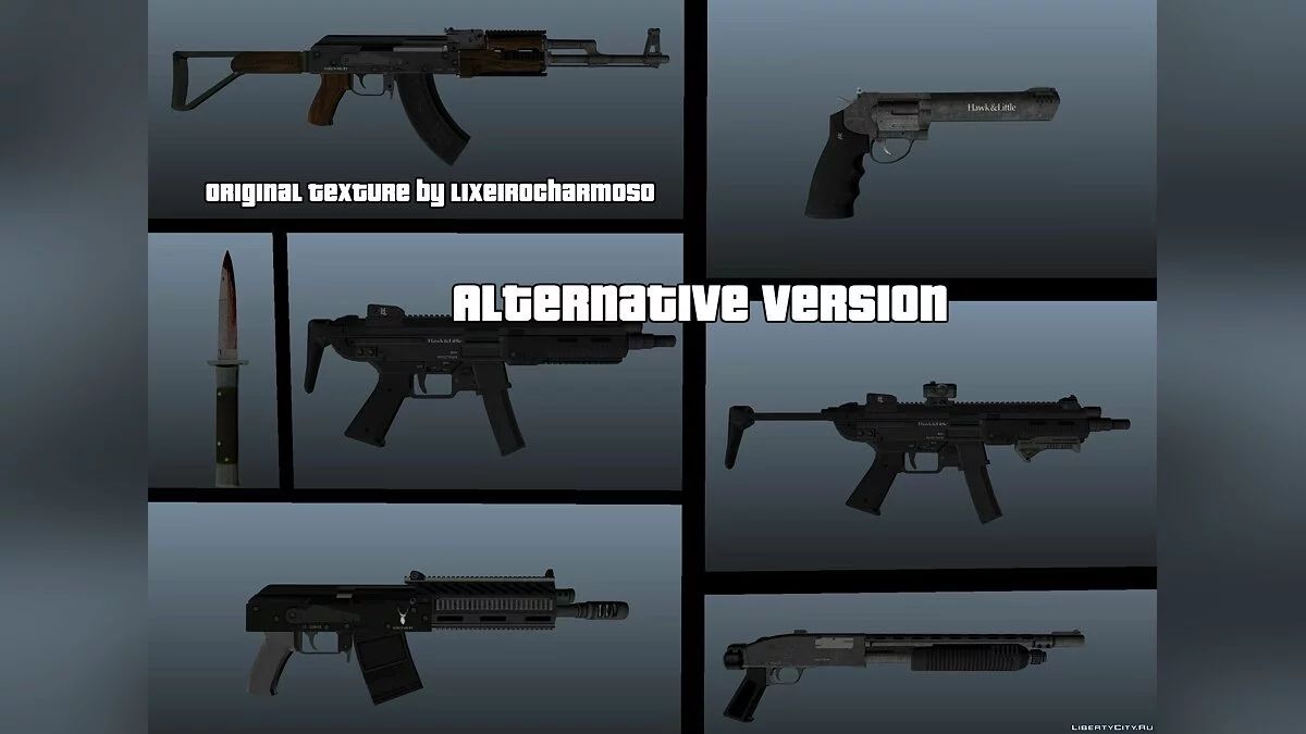 HQ GTAV Weapon Pack V2 / GTA 4