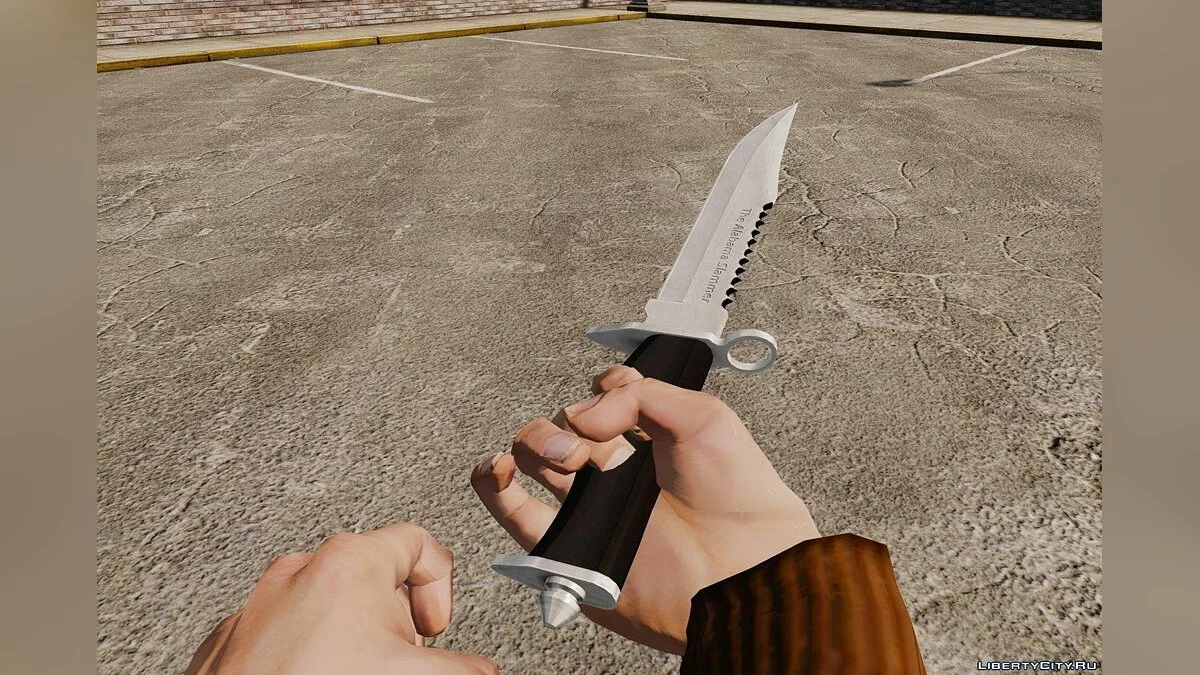 Нож The Alabama Slammer хромированный  / GTA 4